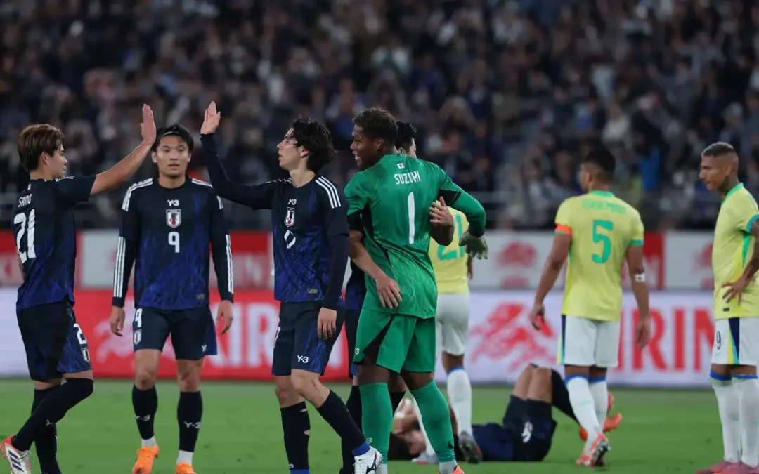 Brasil amarga derrota histórica para o Japão em amistoso em Tóquio