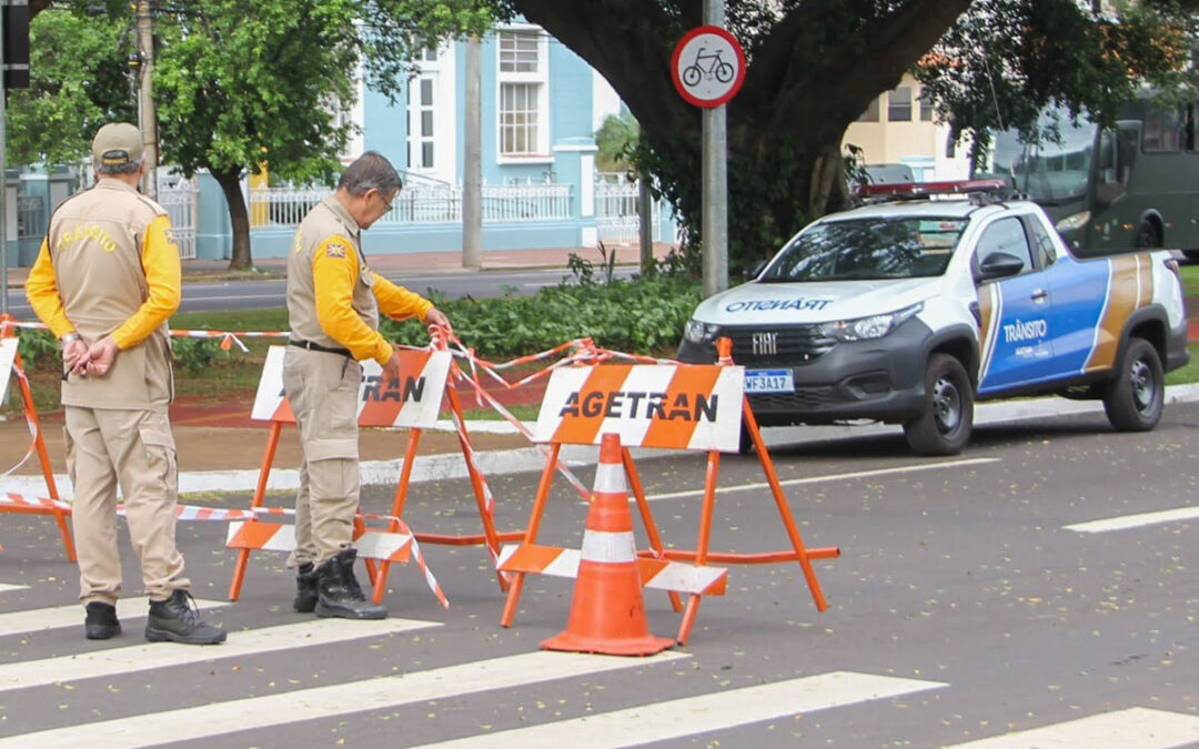 Agetran informa as interdições programadas para o fim de semana em Campo Grande