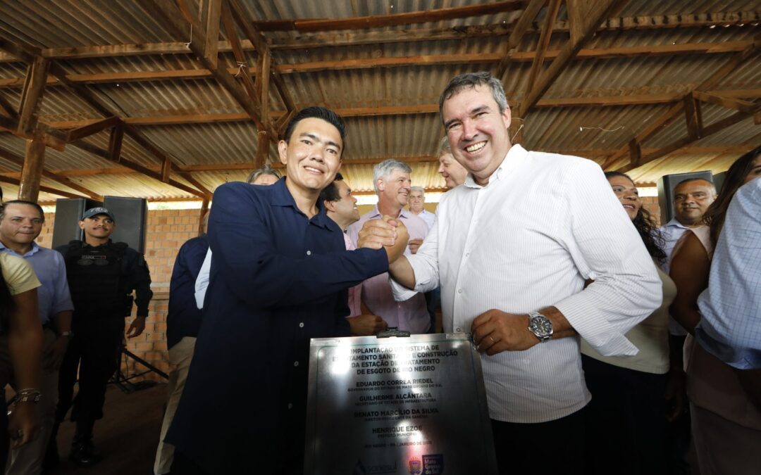Rio Negro ganha pacote de obras que vão qualificar infraestrutura e saneamento do município
