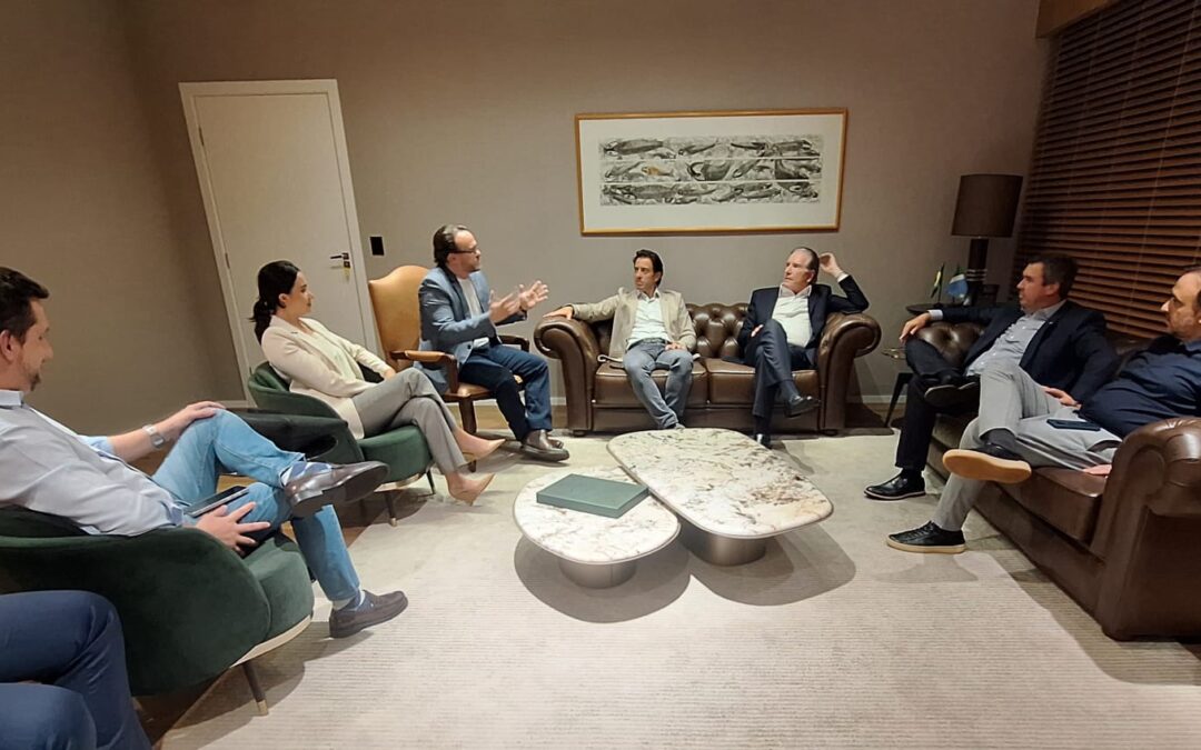 Dr. Lívio articula agenda de Roberto Justus com a prefeita e com o Governador