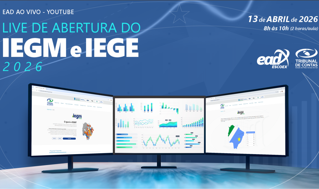 TCE-MS vai realizar live para orientar jurisdicionados sobre o IEGE e IEGM 2026