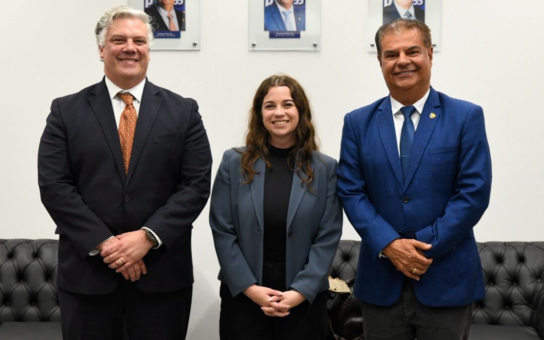 Senador Nelsinho Trad recebe emissários do Senado dos EUA